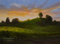 A Taste of Sonoma California Vineyard Wine Country Sonoma Oil Painting