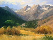 Before the First Snow Sierra Landscape oil painting