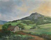 Farm at Bishop Peak San Luis Obispo Oil Painting