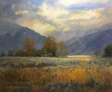 For the Beauty of the Earth eastern sierra California impressionist oil painting
