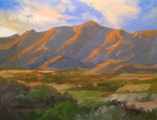 Ojai Afternoon Oil Painting 9 x 12 inches