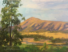 Paradise Road Santa Ynez valley oil painting