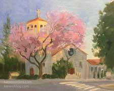 Sierra Madre Congregational Church painting
