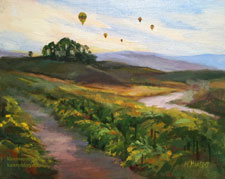 Vineyard Dawn Balloon Flight, Temecula
