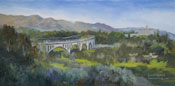 Arroyo Seco Pasadena Colorado Street Bridge Panorama