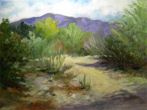 Arroyo Seco California river oil painting impressionist
