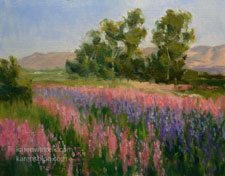 California Flower Fields Painting