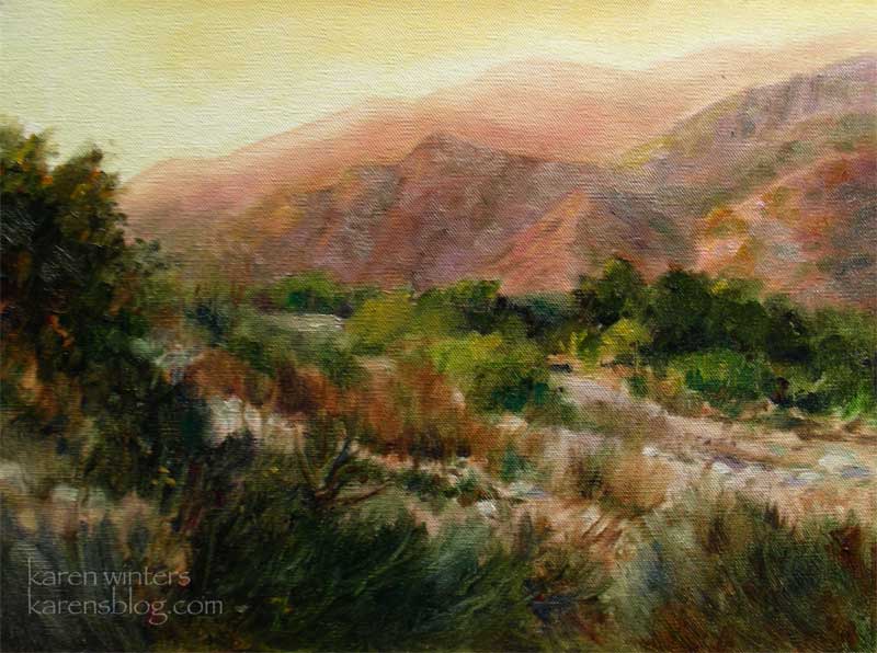 Eaton Canyon Canyon spirit oil painting