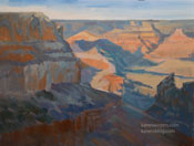 Grand Canyon View from El Tovar South Rim oil painting 