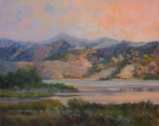 Lake Casitas Ojai oil painting
