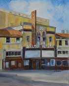 Rialto Theater Oil Painting, Pasadena