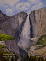 Yosemite Falls, Upper Falls 18 x 24 inches, oil on canvas